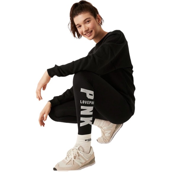 PINK VS High Waist Full Length Varsity Winter Leggings - Picture 4 of 5